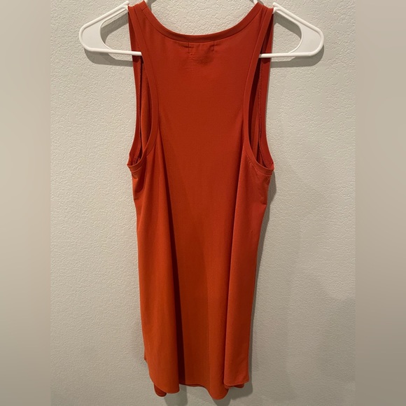 Leith Orange Tank Swing Dress Swoop Neck Sleeveless Women’s Small - Picture 8 of 9